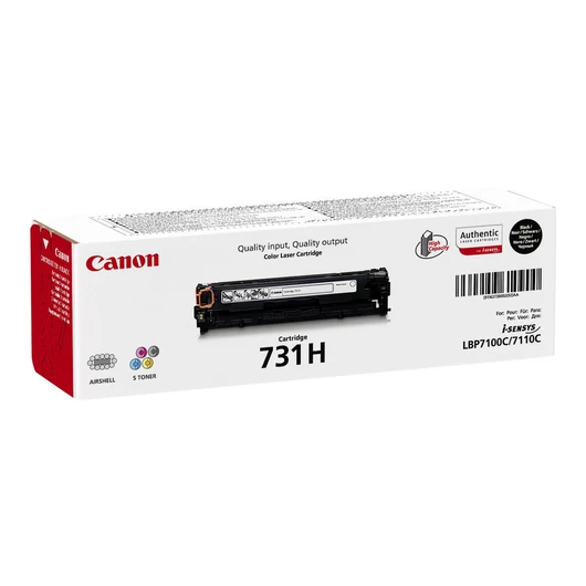 CANON 731H-BK toner cartridge black high capacity 2.400 pages 1-pack