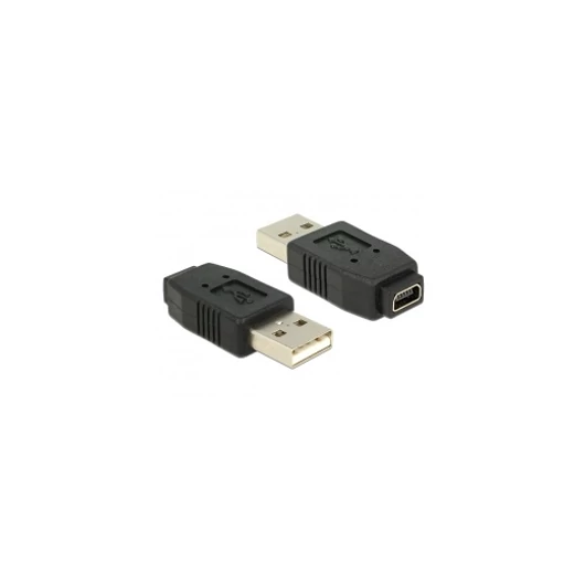 DELOCK Adapter Gender Changer mini USB-B 5-pin female -> USB-A male (65094)