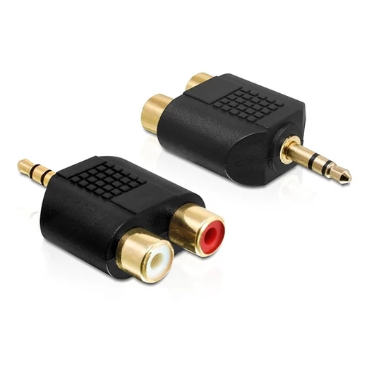 Delock Átalakító - 65365 (3.5 mm Jack > 2 x RCA, apa / anya)