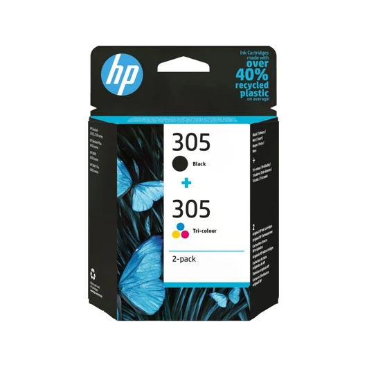 HP 305 tintapatron csomag háromszínű / fekete (6ZD17AE)