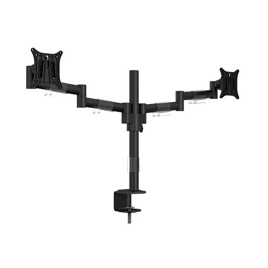 MULTIBRACKETS 2 karos asztali konzol, M VESA Deskmount Officeline Dual Black (15-30", max.VESA: 100x100 mm, 7 kg)