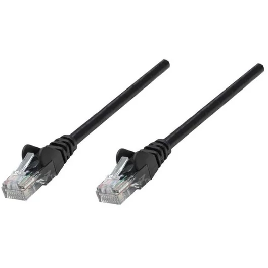 Manhattan Kábel - S / FTP Patch (RJ45 to RJ45, Cat6A, LSOH, CU, 0.25m, Fekete)