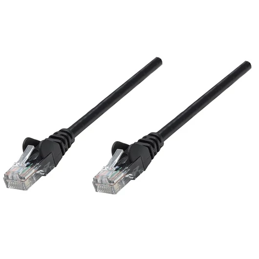 Manhattan Kábel - U / UTP Patch (RJ45 to RJ45, Cat6, 10m, fekete, réz)