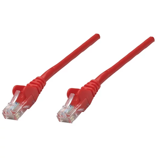 Manhattan Kábel - U / UTP Patch (RJ45 to RJ45, Cat6, 10m, piros, réz)