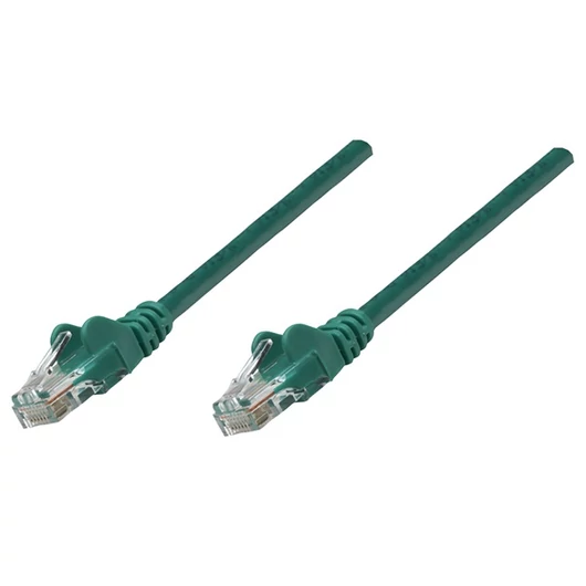 Manhattan Kábel - U / UTP Patch (RJ45 to RJ45, Cat6, 10m, zöld, réz)