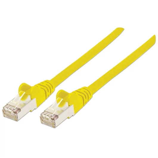 Manhattan Kábel - S / FTP Patch (RJ45 to RJ45, Cat7 kábel Cat6A moduláris csatlakozóval, 3m, sárga, réz)