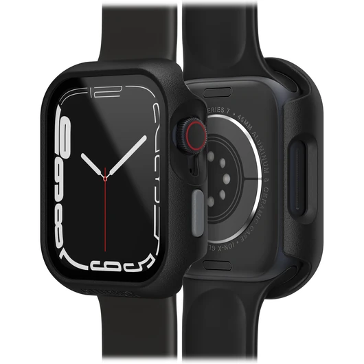 OB WATCH BUMPER + BUILT-IN SCR PROTECTOR APPLE WATCH 7 45MM BLK
