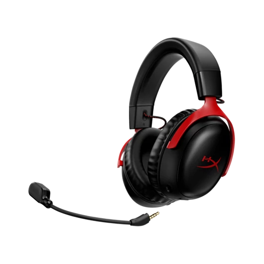 HP HYPERX Vezeték nélküli Fejhallgató Cloud III - Gaming Headset Black-Red