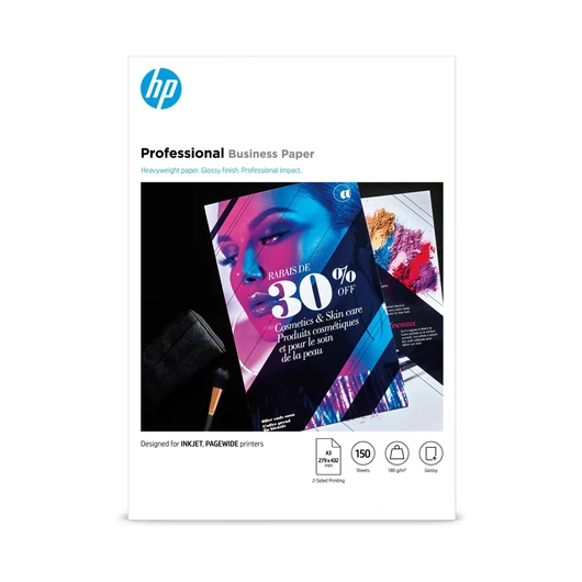 HP Professzionális üzleti fényes papír  -  150 lap 180g HP