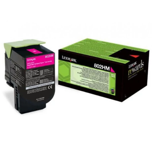 Lexmark CX410/510 High Return Toner Magenta 3K (Eredeti) 80C2HM0 Lexmark