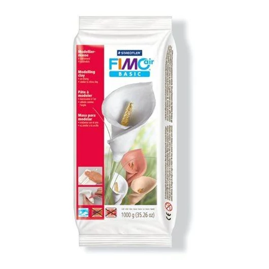 FIMO "Air Basic" gyurma 1000g levegőre száradó fehér (8101 0)