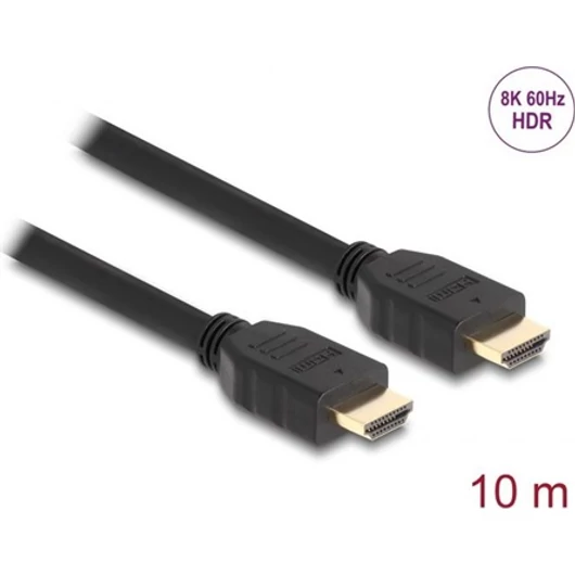 Delock HDMI 2.1 -> HDMI 2.1 M / M video kábel 10m fekete