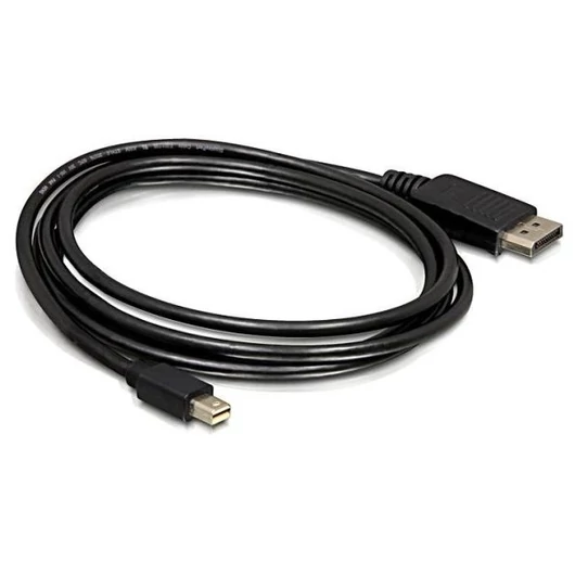 DELOCK kábel mini Displayport 1.2 male to Displayport male 4K 60Hz, 2m