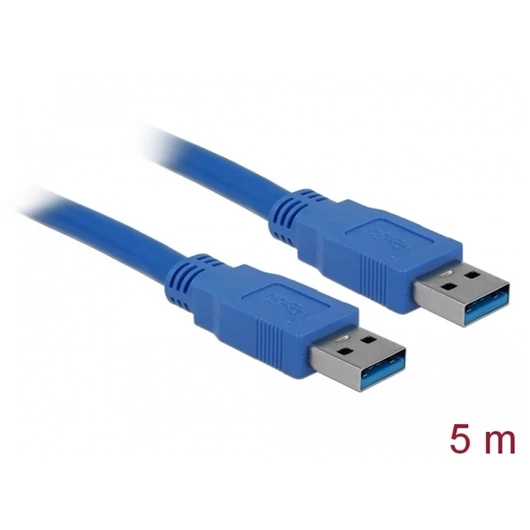 Delock Kábel - 82537 (USB-A 3.0 -> USB-A 3.0 kábel, apa / apa, 5m)