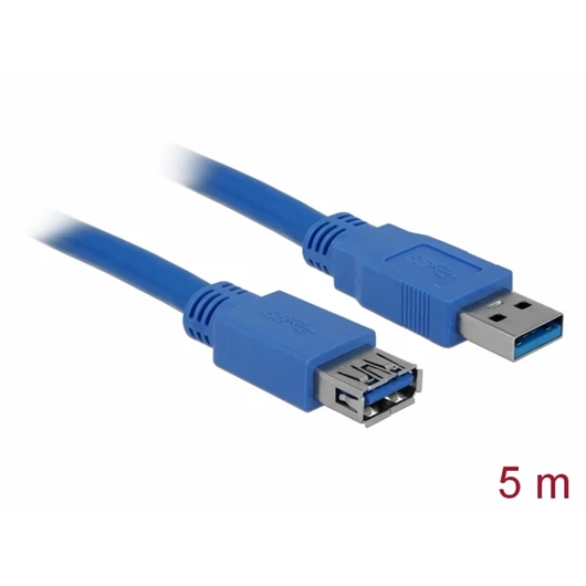 Delock Kábel - 82541 (USB-A 3.0 -> USB-A 3.0 Hosszabbító kábel, apa / any, 5m)