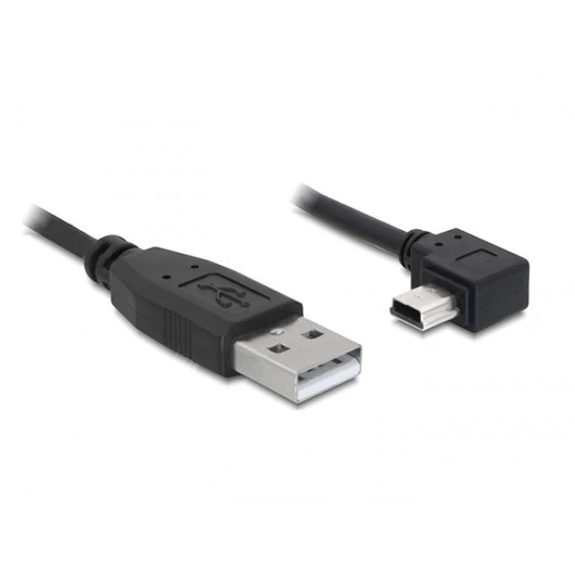 DELOCK kábel USB 2.0 Type-A male > USB Mini-B male 90 fokos 3m