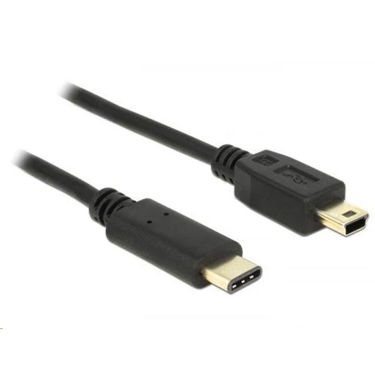 Delock 83336 USB Type-C 2.0 > USB 2.0 Mini-B kábel, 2 m fekete