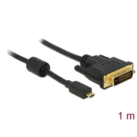 Delock Kábel - 83585 (micro HDMI -> DVI-D (24 + 1), apa-apa, 1m)