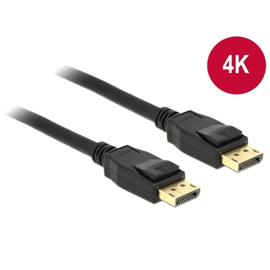 DELOCK kábel Displayport 1.2 male / male összekötő 4K 60Hz, 3m