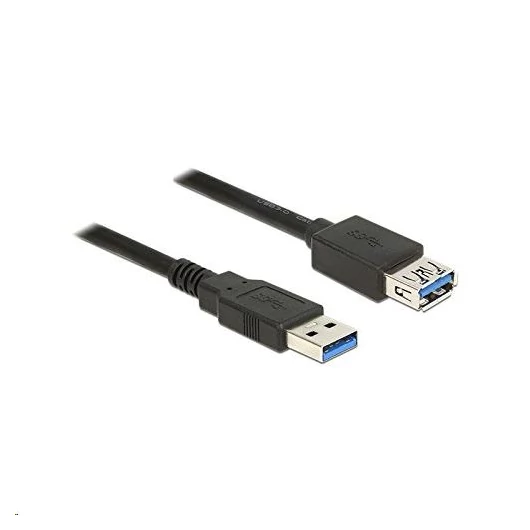 Delock 85055 USB 3.0 Type-A apa > USB 3.0 Type-A anya hosszabbító kábel, 1.5m, fekete