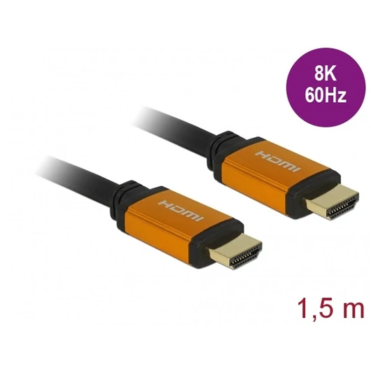 DELOCK kábel HDMI male / male összekötő 48 Gbps 8K 60Hz 1.5m