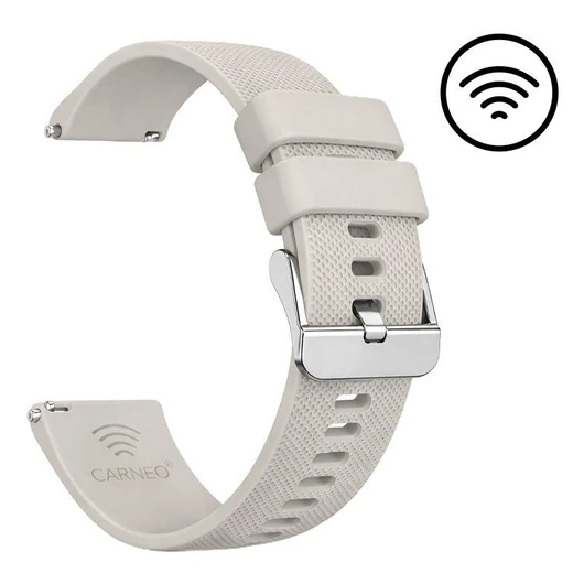 CARNEO PAY SILICONE 22MM GRAY STRAP
