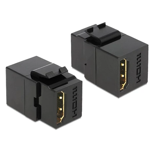 DELOCK Keystone modul HDMI female > HDMI female fekete