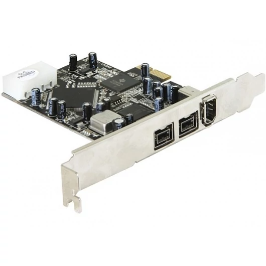 DELOCK PCI Express Card > 1 x FireWire A + 2 x FireWire B (89153)