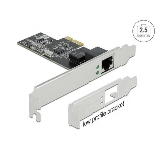 DELOCK PCI-E x1 Bővítőkártya > 1x RJ45 2.5 Gigabit LAN RTL8125