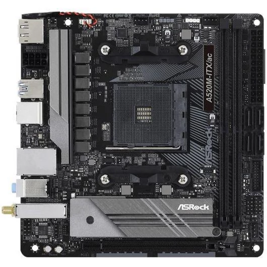 Alaplap ASRock A520M-ITX/AC ITX AM4 DDR4