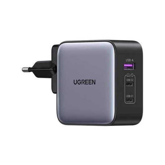 UGREEN 2x USB-C, 1x USB-A hálózati töltő 65W (90409)