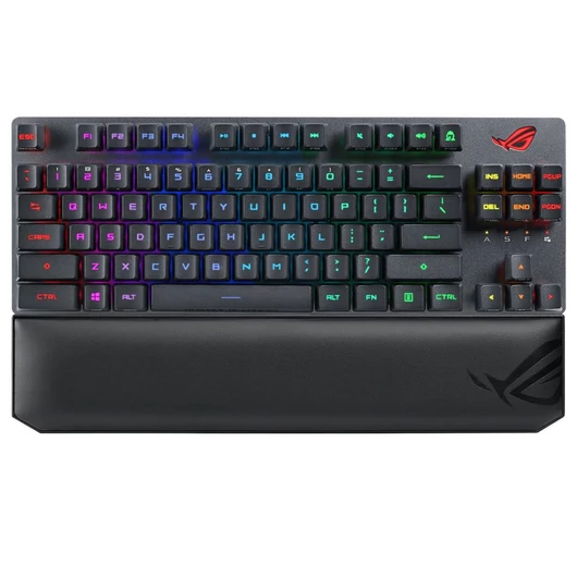 ASUS ROG Strix Scope RX TKL Wireless Deluxe Red Mechanical gaming billentyűzet fekete (90MP02J0-BKHA00)