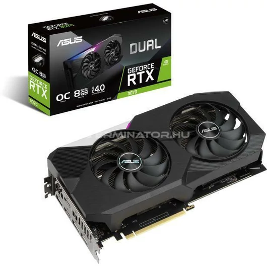 VGA ASUS GeForce RTX 3070 8GB OC GDDR6 LHR (DUAL-RTX3070-O8G-V2)