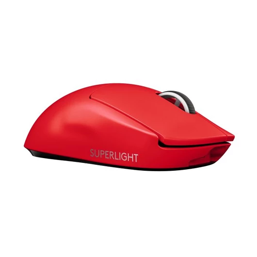 Logitech G PRO X SUPERLIGHT vezeték nélküli gaming egér piros (910-006785)