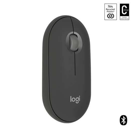 Logitech M350s Pebble 2 vezeték nélküli egér graphite (910-007015)