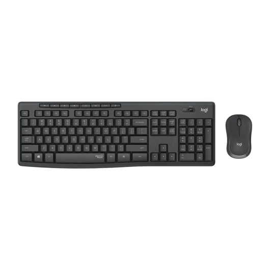 Logitech MK295 Silent vezeték nélküli billentyűzet Cesky (Qwertz) + egér grafitszürke (920-009808)