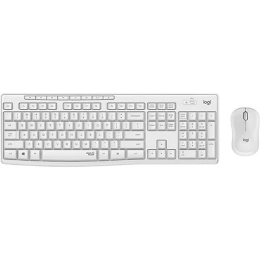 Logitech MK295 Silent Wireless Combo vezeték nélküli angol (US) billentyűzet + egér fehér (Off-White)