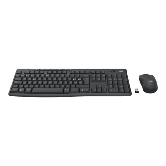 Billentyűzet + Egér Logitech MK370 Membrános Grafit Wireless Magyar