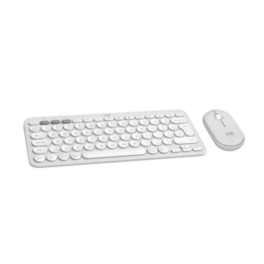 Logitech Pebble 2 Combo US INTL Bluetooth-billentyűzet + egér fehér (920-012240)