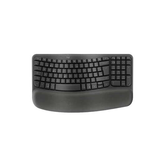 Wave Keys vezeték nélküli ergonomikus billentyűzet párnázott kéztámasszal