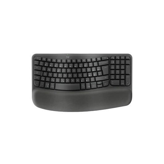Wave Keys vezeték nélküli ergonomikus billentyűzet párnázott kéztámasszal