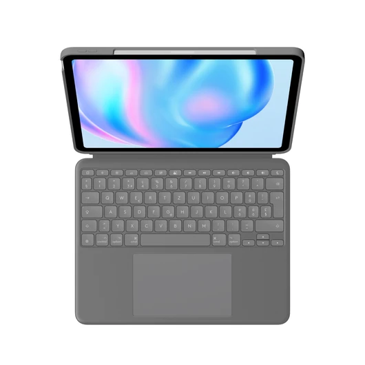 Hozzon ki többet iPad készülékéből<br>Emelje ki a szenvedélyét bárhonnan. Ismerje meg a billentyűzettokot, amely teljesen új szintre emeli a sokoldalúságot és a védelmet. A többféle használati mód lehetővé teszi, hogy egyszerűen gépelhessen, megteki