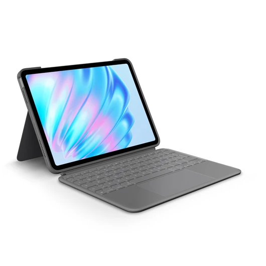 Hozzon ki többet iPad készülékéből<br>Emelje ki a szenvedélyét bárhonnan. Ismerje meg a billentyűzettokot, amely teljesen új szintre emeli a sokoldalúságot és a védelmet. A többféle használati mód lehetővé teszi, hogy egyszerűen gépelhessen, megteki