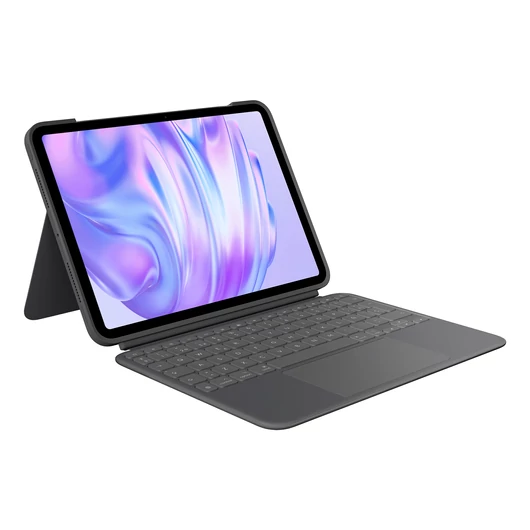 Hozzon ki többet iPad készülékéből<br>Emelje ki a szenvedélyét bárhonnan. Ismerje meg a billentyűzettokot, amely teljesen új szintre emeli a sokoldalúságot és a védelmet. A többféle használati mód lehetővé teszi, hogy egyszerűen gépelhessen, megteki
