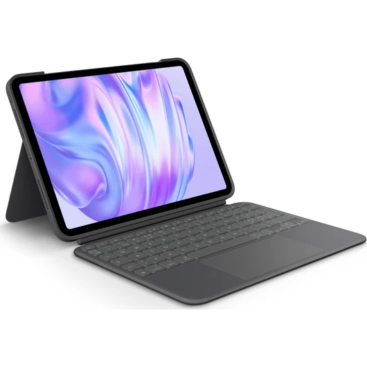 Hozzon ki többet iPad készülékéből<br>Emelje ki a szenvedélyét bárhonnan. Ismerje meg a billentyűzettokot, amely teljesen új szintre emeli a sokoldalúságot és a védelmet. A többféle használati mód lehetővé teszi, hogy egyszerűen gépelhessen, megteki