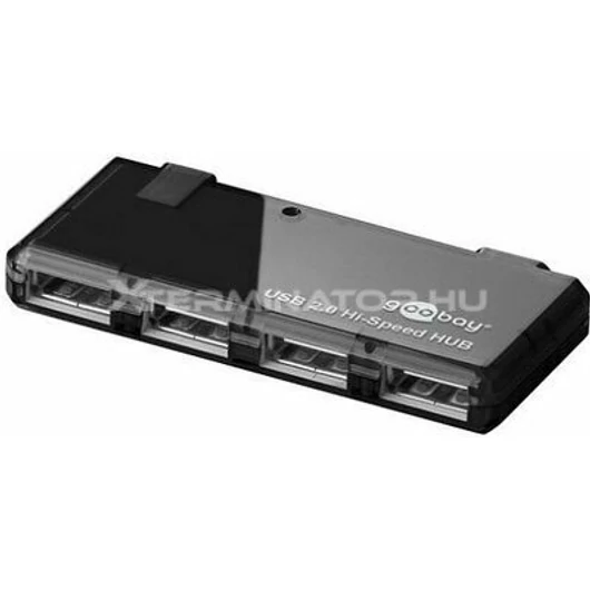 Hub GOOBAY 4 portos  USB 2.0 fekete