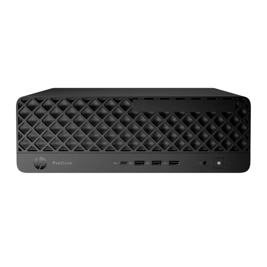 Dolgozzon okosabban egy MI-vel támogatott számítógéppel, amely vállalkozásával együtt fejlődik<br>A HP ProDesk 4 G1i kis helyigényű kialakítású MI asztali számítógép helytakarékos kialakításban nyújt üzleti szintű testreszabhatóságot és méretezhetős