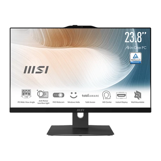 MSI Business AIO Modern AM242TP 12M-458EU, 23,8" FHD Touch, i5-1240P, 16GB, 512GB M.2, INT, Win11H, Black