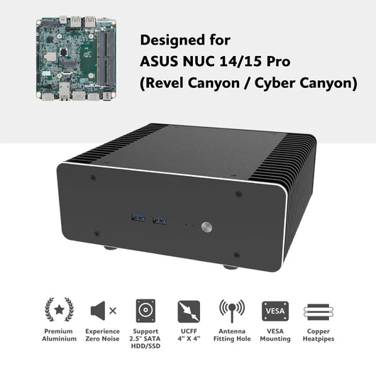 Számítógépház Akasa Maxwell RC Pro NUC