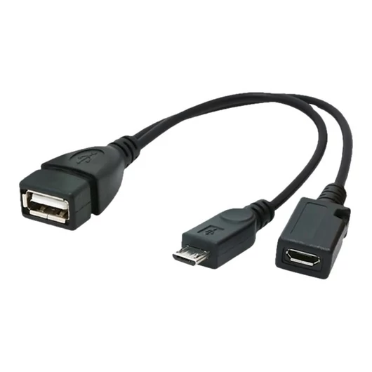 GEMBIRD A-OTG-AFBM-04 Gembird cable USB OTG AF to micro BM + micro BF, 0,15 m